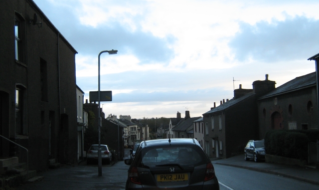 grey street and grey cars in grey flookburgh